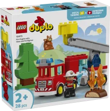 10473 Tuletõrjeauto vooliku ja tuletõrjujaga