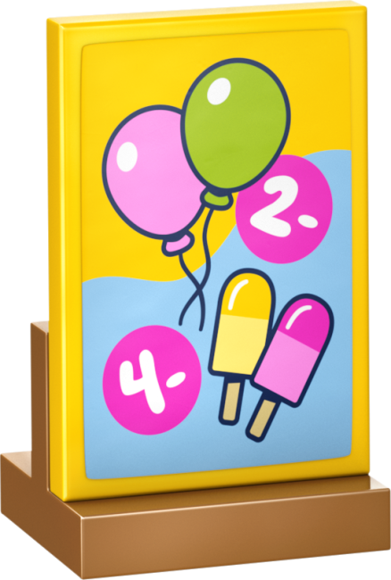 42692 Saldējuma un balonu kiosks