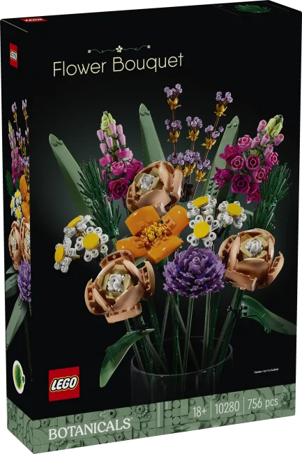 vigastatud-karbiga Kukkakimppu