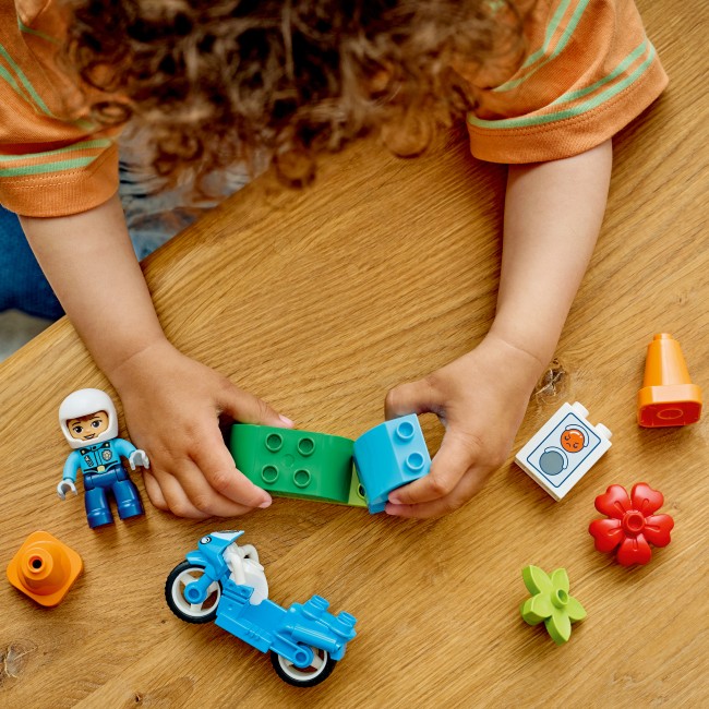 10471 Синий полицейский мотоцикл