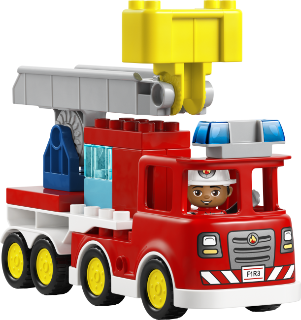 10473 Пожарная машина со шлангом и пожарным