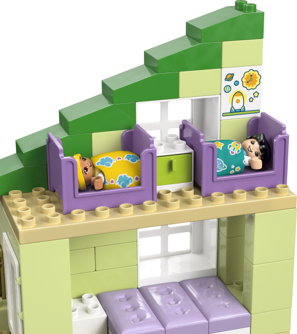 10470 Современный дом для семьи с фигурками 3 в 1