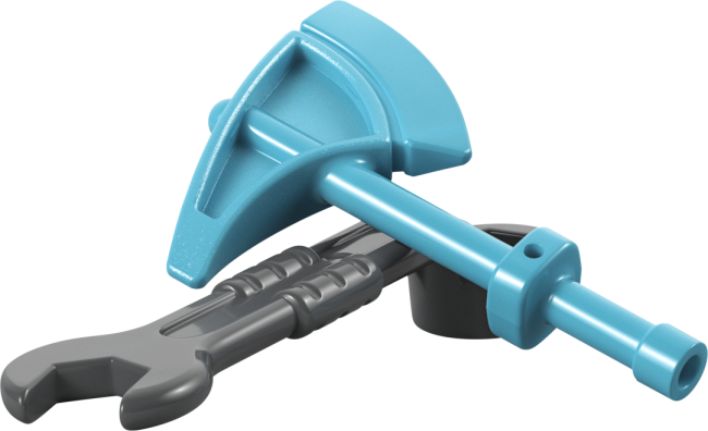 10473 Пожарная машина со шлангом и пожарным