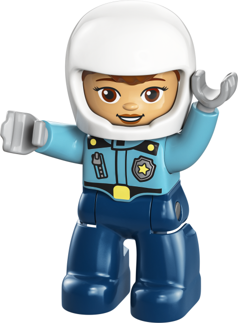 10471 Синий полицейский мотоцикл