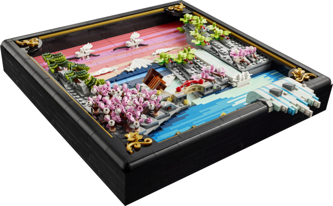 31218 Japānas ķiršu ziedu ainava