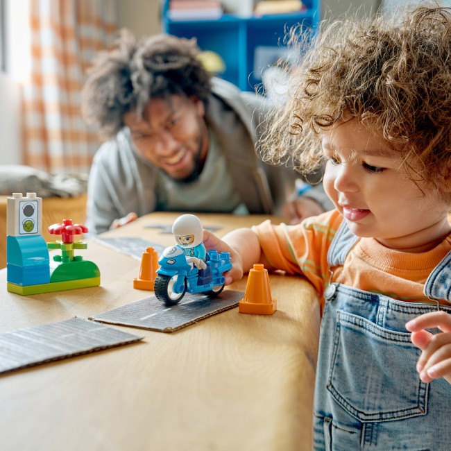 10471 Синий полицейский мотоцикл