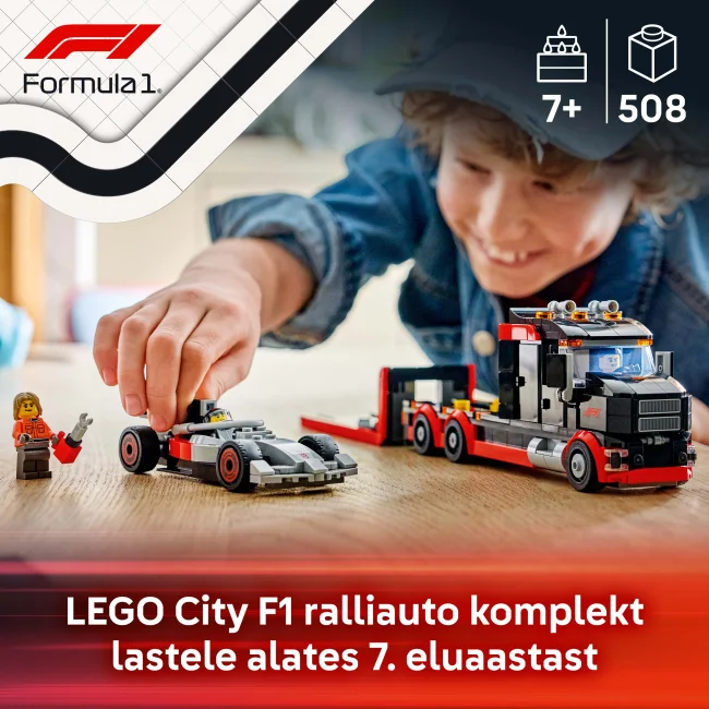 60493 F1® kravas auto ar Audi F1® sacīkšu auto