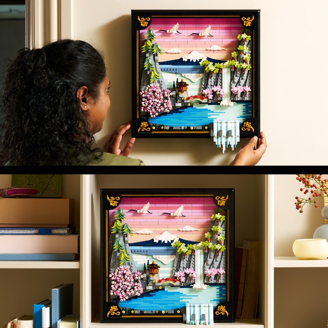 31218 Japānas ķiršu ziedu ainava