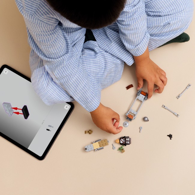 75436 Mandalorian un Grogu ātrgaitas motocikls