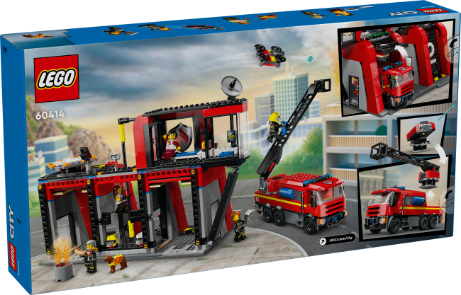 60414 Tuletõrjedepoo koos tuletõrjeautoga