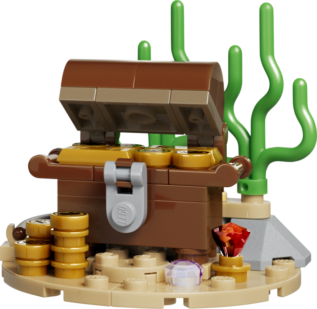 31381 Злобная акула и сундук с сокровищами