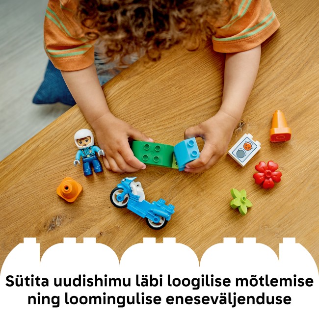 10471 Синий полицейский мотоцикл