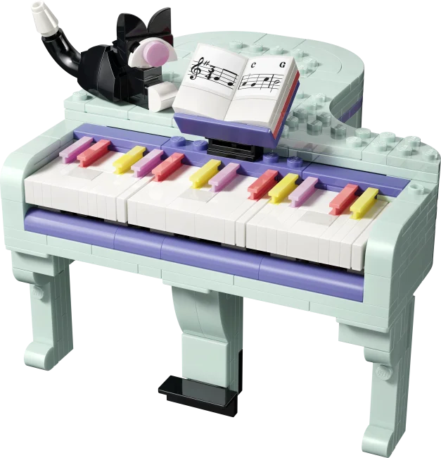 31392 Muzikāls dekors – klavieres ar kaķi