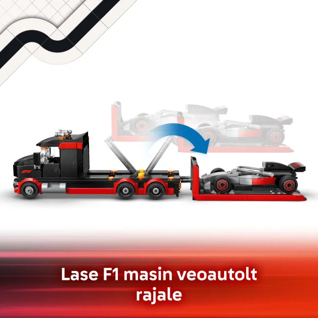 60493 F1® kravas auto ar Audi F1® sacīkšu auto