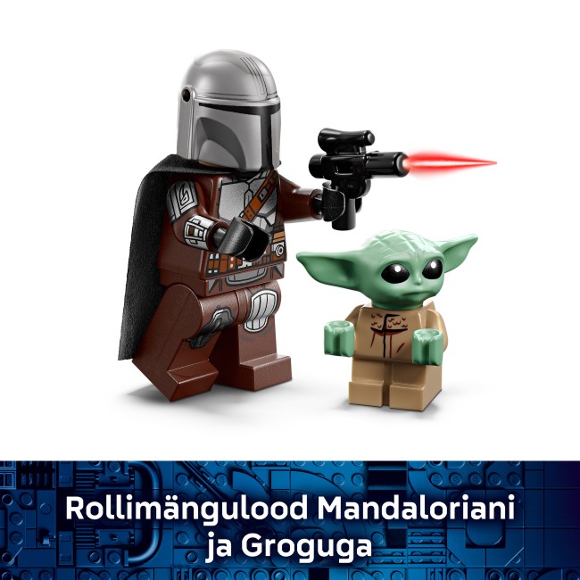 75436 Mandalorian un Grogu ātrgaitas motocikls