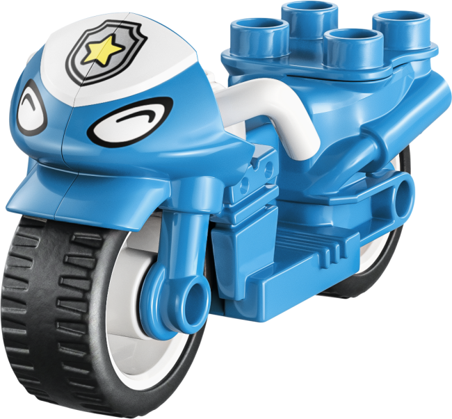 10471 Синий полицейский мотоцикл