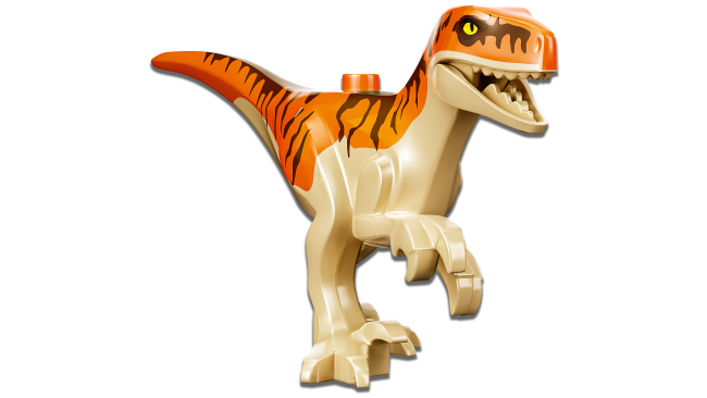 76948 T. rexin ja Atrociraptor-dinosauruksen pako