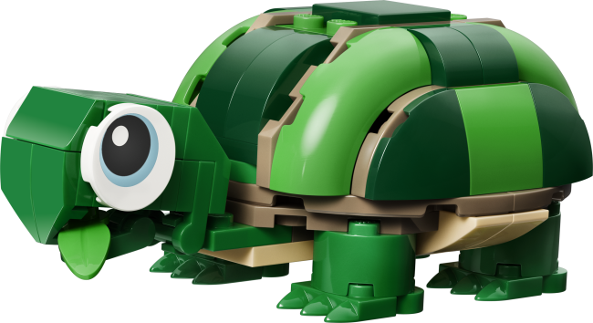 31377 Bruņurupucis ar ūdensrozes ziedu