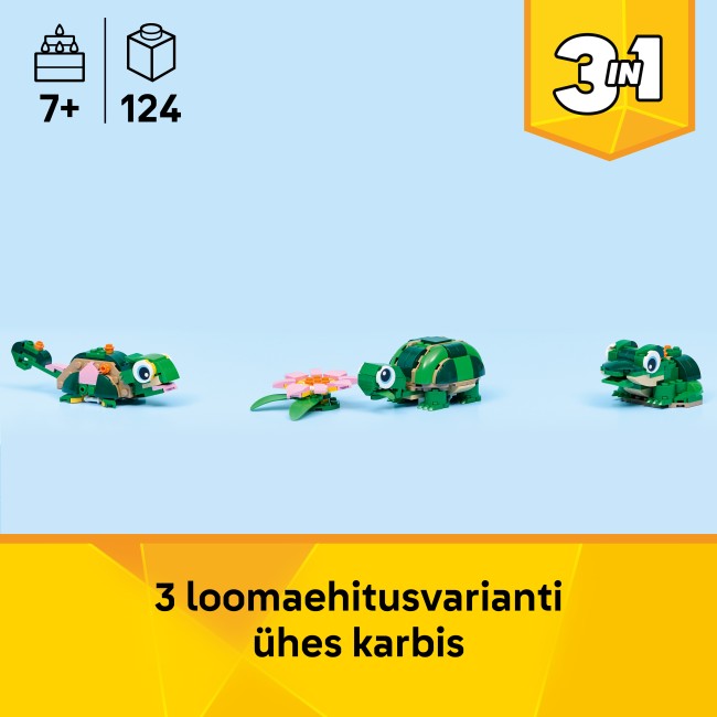 31377 Bruņurupucis ar ūdensrozes ziedu