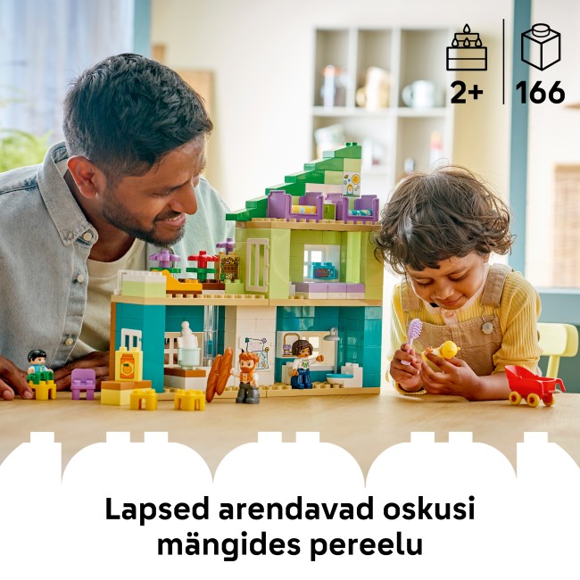 10470 Современный дом для семьи с фигурками 3 в 1