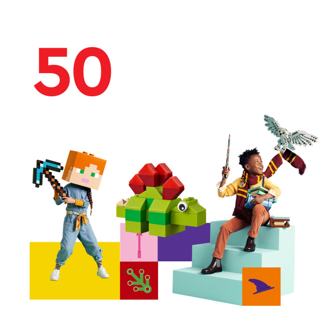 KINK 50 LEGO Kinkekaart 50 Eurot