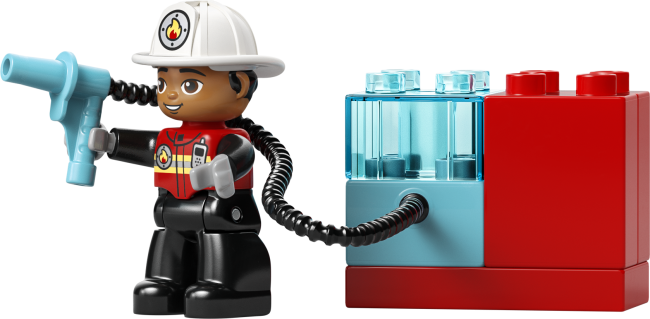 10473 Пожарная машина со шлангом и пожарным