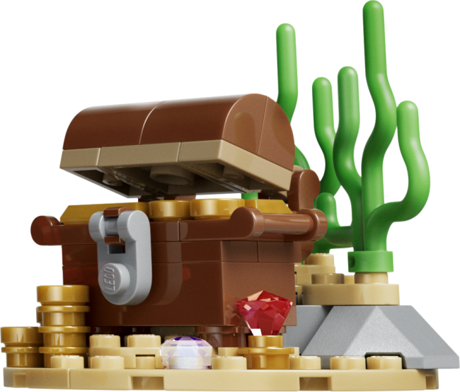 31381 Злобная акула и сундук с сокровищами