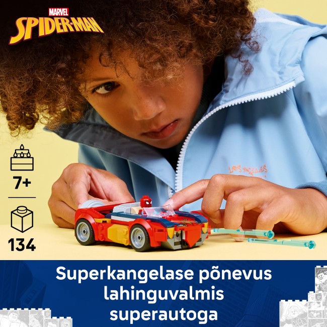 76336 Spider-Mani auto vs. mürgine Wolverine