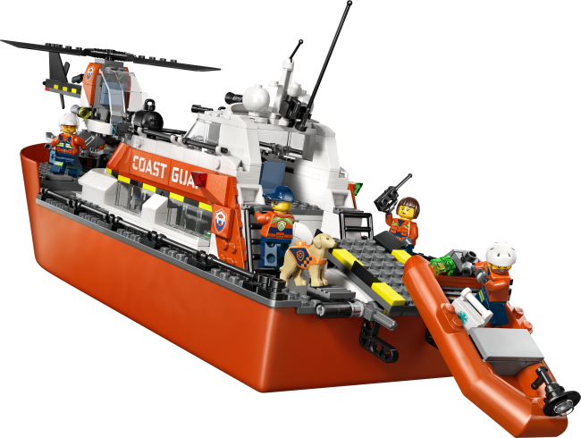 60504 Krasta apsardzes glābšanas laiva un helikopters