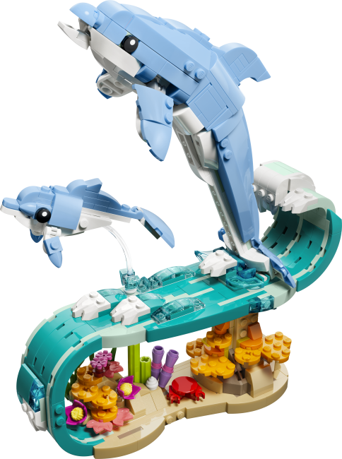 31385 Морские животные: красивые дельфины