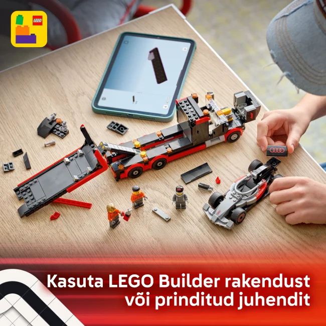 60493 F1® kravas auto ar Audi F1® sacīkšu auto