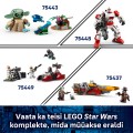 75436 LEGO Star Wars TM Mandalorian un Grogu ātrgaitas motocikls