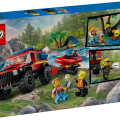 60412 LEGO  City 4x4 tuletõrjeauto koos päästepaadiga
