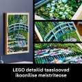 31220 LEGO ART Klods Monē – Ūdensrozes un japāņu tiltiņš