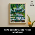 31220 LEGO ART Klods Monē – Ūdensrozes un japāņu tiltiņš