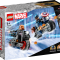 76260 LEGO Super Heroes Black Widow ja Captain America moottoripyörineen
