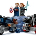 76260 LEGO Super Heroes Black Widow ja Captain America moottoripyörineen