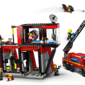 60414 LEGO  City Tuletõrjedepoo koos tuletõrjeautoga