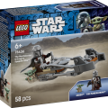 75436 LEGO Star Wars TM Mandalorian un Grogu ātrgaitas motocikls