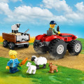 60461 LEGO  City Maatilan punainen traktori, peräkärry ja lampaat
